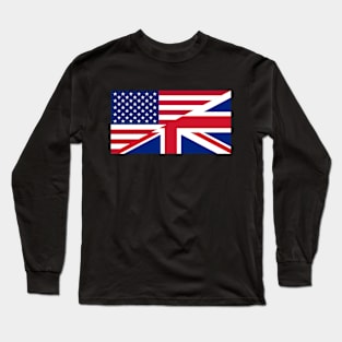 USA / UK Flag Long Sleeve T-Shirt